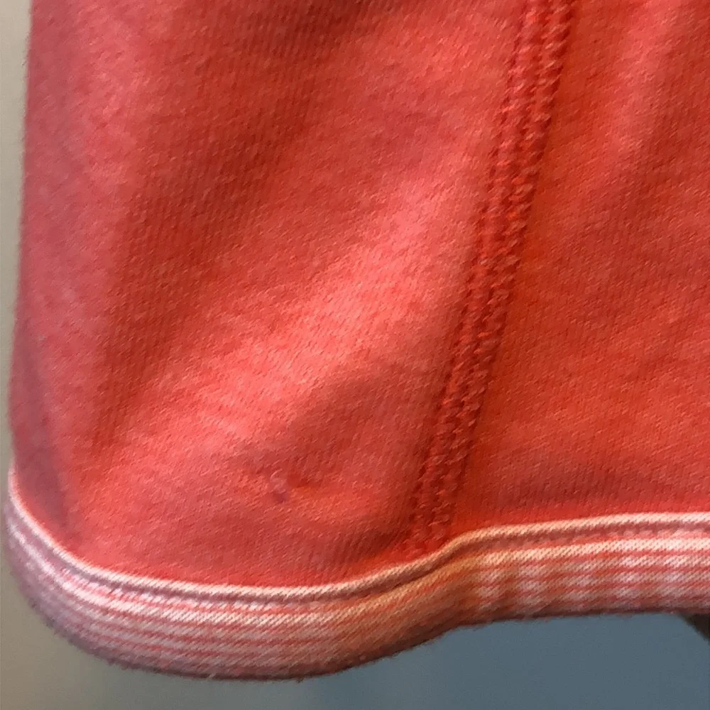 TOMMY BAHAMA Coral Pink Reversible Funnel Neck Zip Sweatshirt Jacket Top XL - Picture 12 of 13